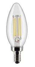  S21366 - 4 Watt B11 LED; Clear; Candelabra base; 90 CRI; 2700K; 120 Volt; 3-Pack