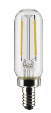  S21340 - 2.8 Watt T6 LED; Clear; Candelabra base; 90 CRI; 2700K; 120 Volt