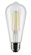  S21364 - 8 Watt ST19 LED; Clear; Medium base; 90 CRI; 3000K; 120 Volt