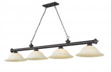  2306-4BRZ-WM16 - 4 Light Billiard