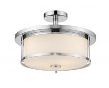  465SF16-CH - 3 Light Semi Flush Mount