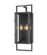  598M-BK - 2 Light Outdoor Wall Light