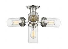  617SF-PN - 4 Light Semi Flush Mount