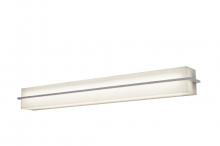  APV390530LAJD2WG-LW - Apex - Vanity Light Fixture - 3 Ft. - Weather Grey Finish - Linen White Wood/Acrylic Shade