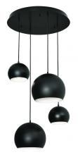  RXYP99BKRND4 - Roxy 4 Light Round Pendant,120V,Black