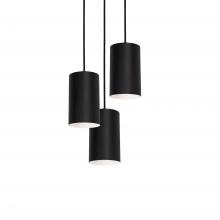  TYKP04MBBKRND3 - Tyke 18'' 3 Light Round Pendant - BK