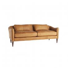  8154 - Vincent Sofa Butterscotch Leather Dark Walnut