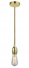  100GD-10CR-3GD - Chelsea - 1 Light - 2 inch - Gold - Cord hung - Mini Pendant