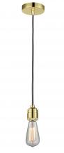  100GD-10GY-2GD - Winchester - 1 Light - 2 inch - Gold - Cord hung - Mini Pendant