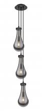  103-451-1P-BK-G451-5SM - Owego - 3 Light - 7 inch - Matte Black - Multi Pendant