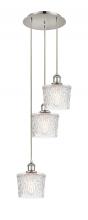  113B-3P-PN-G402 - Niagara - 3 Light - 13 inch - Polished Nickel - Cord Hung - Multi Pendant