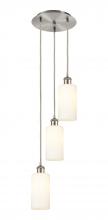  113B-3P-SN-G434-7WH - Crown Point - 3 Light - 13 inch - Brushed Satin Nickel - Multi Pendant