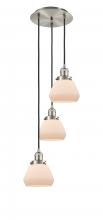  113F-3P-SN-G171 - Fulton - 3 Light - 14 inch - Brushed Satin Nickel - Cord hung - Multi Pendant