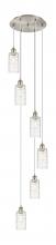  116B-6P-SN-G434-7DE - Crown Point - 6 Light - 16 inch - Brushed Satin Nickel - Multi Pendant