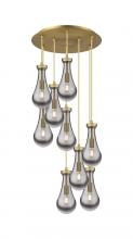  119-451-1P-BB-G451-5SM - Owego - 9 Light - 19 inch - Brushed Brass - Multi Pendant