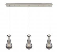  123-451-1P-SN-G451-5SM - Owego - 3 Light - 37 inch - Brushed Satin Nickel - Linear Pendant