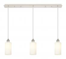  123B-3P-PN-G434-7WH - Crown Point - 3 Light - 37 inch - Polished Nickel - Linear Pendant