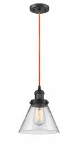  201C-OB-OR-G44 - Large Cone 1 Light Mini Pendant