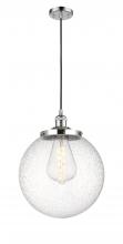  201C-PC-G204-14 - Beacon - 1 Light - 14 inch - Polished Chrome - Cord hung - Mini Pendant