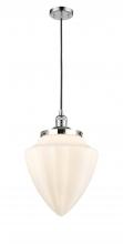  201C-PC-G661-12 - Bullet - 1 Light - 12 inch - Polished Chrome - Cord hung - Mini Pendant