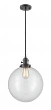  201CSW-OB-G202-12 - Beacon - 1 Light - 12 inch - Oil Rubbed Bronze - Cord hung - Mini Pendant