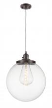  201CSW-OB-G202-14 - Beacon - 1 Light - 14 inch - Oil Rubbed Bronze - Cord hung - Mini Pendant