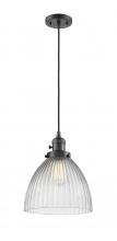  201CSW-OB-G222 - Seneca Falls - 1 Light - 10 inch - Oil Rubbed Bronze - Cord hung - Mini Pendant