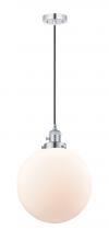  201CSW-PC-G201-12 - Beacon - 1 Light - 12 inch - Polished Chrome - Cord hung - Mini Pendant