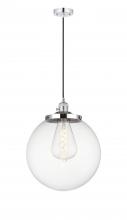  201CSW-PC-G202-14 - Beacon - 1 Light - 14 inch - Polished Chrome - Cord hung - Mini Pendant