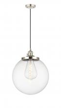  201CSW-PN-G202-14 - Beacon - 1 Light - 14 inch - Polished Nickel - Cord hung - Mini Pendant