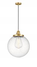  201CSW-SG-G204-14 - Beacon - 1 Light - 14 inch - Satin Gold - Cord hung - Mini Pendant