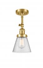  201F-SG-G64 - Cone - 1 Light - 6 inch - Satin Gold - Semi-Flush Mount