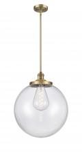  201S-BB-G202-16 - Beacon - 1 Light - 16 inch - Brushed Brass - Stem Hung - Pendant