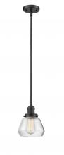  201S-OB-G172 - Fulton - 1 Light - 7 inch - Oil Rubbed Bronze - Stem Hung - Mini Pendant