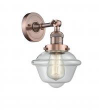  203-AC-G532 - Oxford - 1 Light - 8 inch - Antique Copper - Sconce