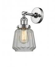  203-PC-G142 - Chatham - 1 Light - 7 inch - Polished Chrome - Sconce