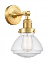  203-SG-G324 - Olean - 1 Light - 7 inch - Satin Gold - Sconce