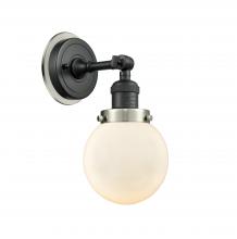  203BK-BPSN-HRSN-G201-6 - Beacon - 1 Light - 6 inch - Matte Black - Sconce