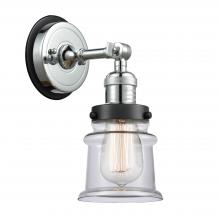  203PC-BPBK-HRBK-G182S - Canton - 1 Light - 5 inch - Polished Chrome - Sconce