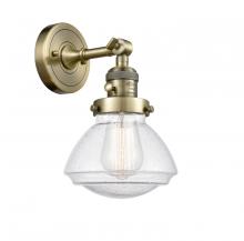  203SW-AB-G324 - Olean - 1 Light - 7 inch - Antique Brass - Sconce