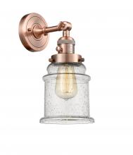  203SW-AC-G184 - Canton - 1 Light - 7 inch - Antique Copper - Sconce