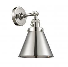  203SW-PN-M13-PN - Appalachian - 1 Light - 8 inch - Polished Nickel - Sconce