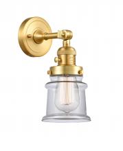  203SW-SG-G182S - Canton - 1 Light - 5 inch - Satin Gold - Sconce