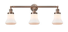  205-AC-G191 - Bellmont - 3 Light - 30 inch - Antique Copper - Bath Vanity Light