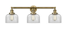  205-BB-G72 - Bell - 3 Light - 32 inch - Brushed Brass - Bath Vanity Light