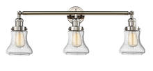  205-PN-G194 - Bellmont - 3 Light - 30 inch - Polished Nickel - Bath Vanity Light