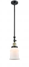  206-BAB-G181 - Canton - 1 Light - 6 inch - Black Antique Brass - Stem Hung - Mini Pendant