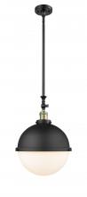  206-BAB-HFS-121-BK - Hampden - 1 Light - 13 inch - Black Antique Brass - Stem Hung - Pendant