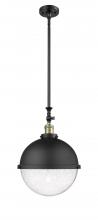  206-BAB-HFS-124-BK - Hampden - 1 Light - 13 inch - Black Antique Brass - Stem Hung - Pendant