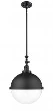  206-BK-HFS-122-BK - Hampden - 1 Light - 13 inch - Matte Black - Stem Hung - Pendant